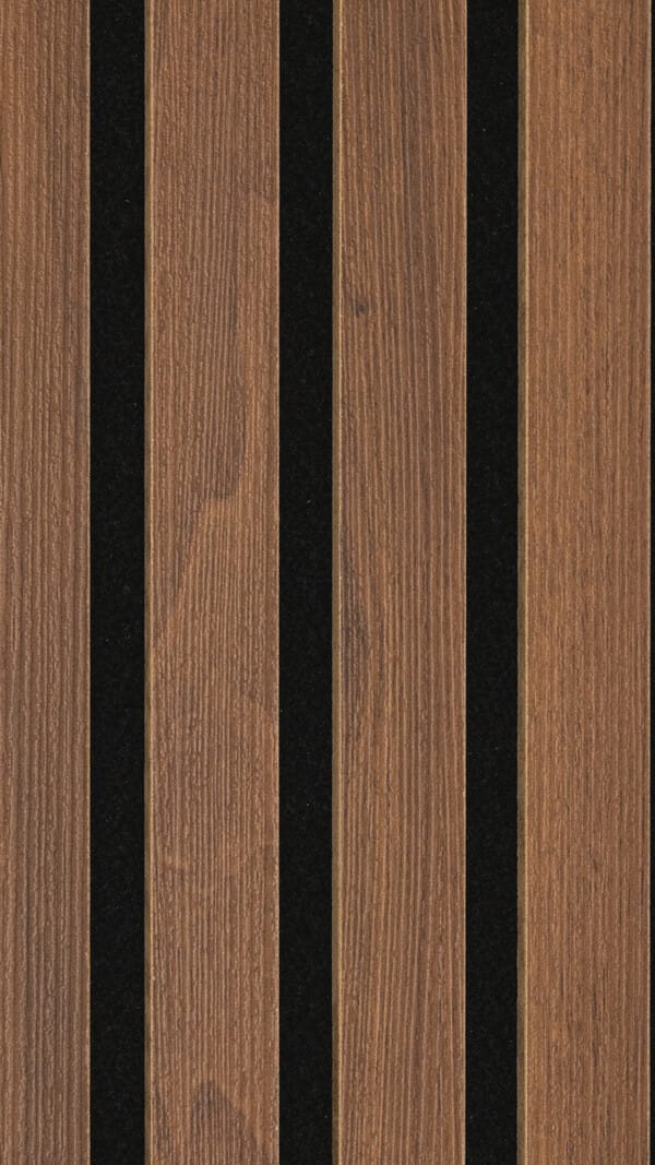 Nogal 7034 | Panel en listones de madera decorativo y acústico Meister Acoustic Sense