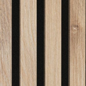 Roble claro 7030 | Panel en listones de madera decorativo y acústico Meister Sense Wood
