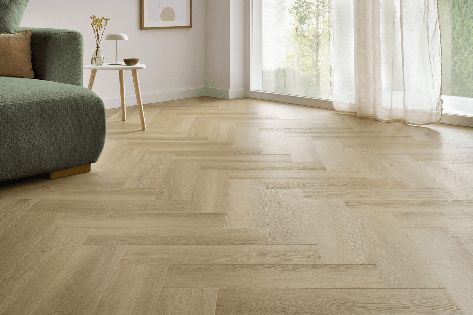 Suelo de vinilo Arbiton DB Amaron Herringbone - JOHANNES ROBLE - 2,5mm/0.55mm